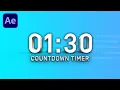 Countdown Timer EASY - After Effects Tutorial Deutsch