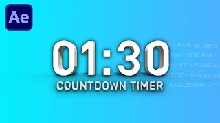 Countdown Timer EASY - After Effects Tutorial Deutsch