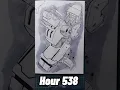 Hour 538 - form, value, technical skill #art #drawing #shorts #timelapse #10000hrs #perspective