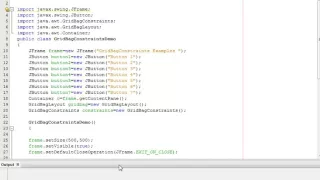 Java Programming Tutorial - GridBagConstraints-39