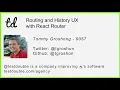 Debugging React Routing w Tommy Groshong
