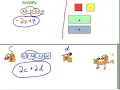 Traditional Algebra 1 Combine Like Terms and Distributive Property