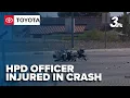 Henderson police officer injured in crash at Windmill 215