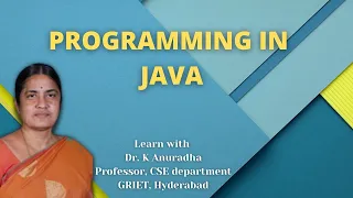 Chapter 21 JAVA Interfaces part 3 Dr K Anuradha