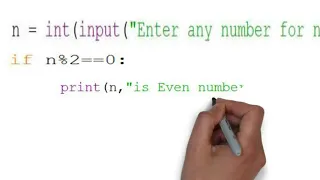 Programming with Python Program to find odd or even number