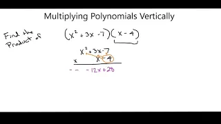 Alg2 6 4 Multiplying Polynomials Vertically