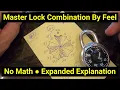 Lock Picking Expanded Version Find Combination to Any Master Lock Padlock Using Feel No Math