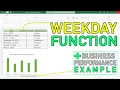 WEEKDAY Function EXCEL - How to Find Out Which DAY OF THE WEEK a Date Is EXAMPLE