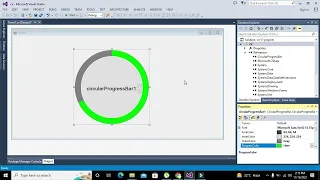 how to use circular progress bar in c net circular progress bar in visual studio