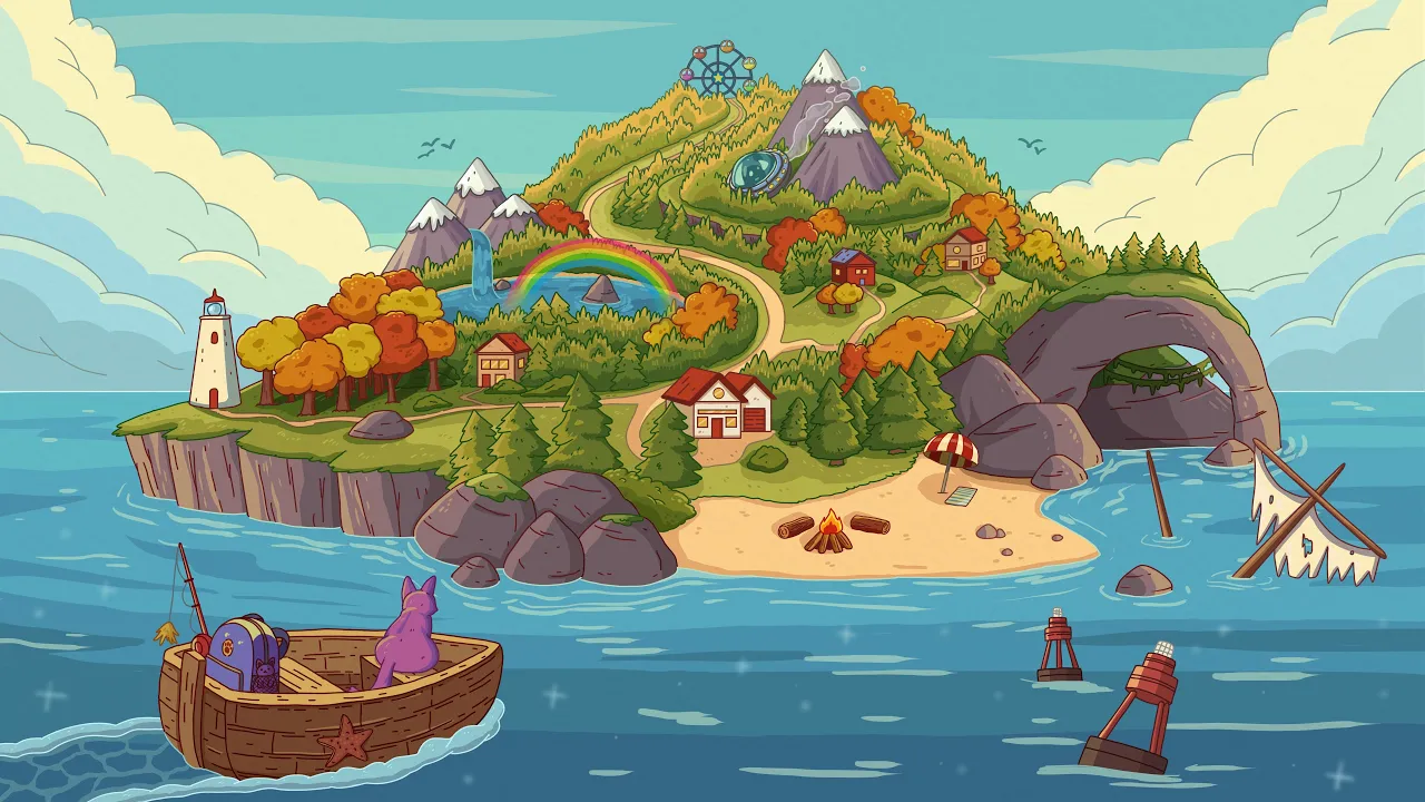 Purrple Cat - Adventure Island Purrple Cat - Adventure Island