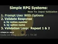 How To - Python 3 Win10 RPG Systems
