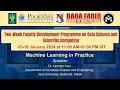Day-8 Machine Learning in Practice Machine Learning in Practice