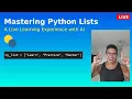 Mastering Python Lists A Live Learning Experience with AI
