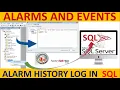 How to create historical alarms and events in FactoryTalk View SE SCADA and Logging to SQL database