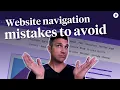 Website navigation MISTAKES TO AVOID and best practices