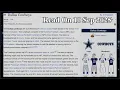 Dallas Cowboys No AI - 10 September 2025