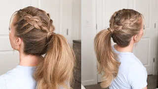 Double Dutch Braids High Ponytail Trick | Easy Step-by-step
