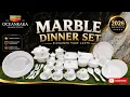 Purple Floral Marble Dinner Set 2026 Luxury Marble Dinner Set OceanKaka Crockery Pakistan