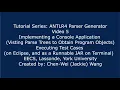 EECS4302 ANTLR4 Parser Generator Tutorial Part 5