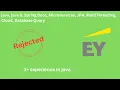 EY Interview Questions EY java Interview Questions