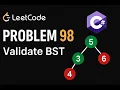 LeetCode 98 Validate Binary Search Tree C Solution Recursive DFS Approach