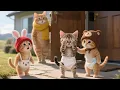 Download Lagu Shy Stray Kitten Feels Embarrassed Wearing Diaper for the First Time on Picnic with Ginger Family🐱🍼🌳