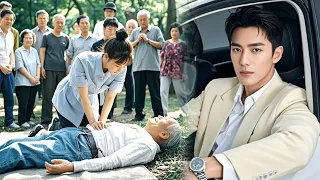 فتاة طيبة تنقذ رجل ا عجوز ا من الإغماء دون أن تدرك أنه جد الرئيس التنفيذي وتساعدها على الزواج منه 