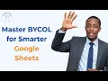 Master BYCOL in Google Sheets Simplify Data Analysis by Columns