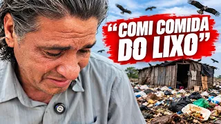 Tente não chorar: Ele vive sozinho, morou e se alimentava do lixão 💔
