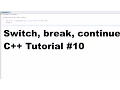 Switch Statements Break Continue - C Tutorial