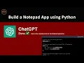 Build Notepad App Using OpenAI ChatGPT