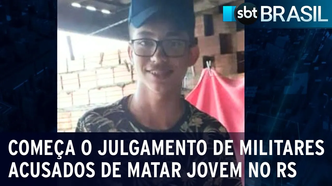 Começa o julgamento de 3 militares acusados de matar jovem no RS | SBT Brasil (20/07/23)