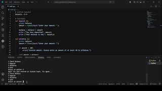 Using Python programming language to generate an automated teller machine ATM By Anthony Ekong