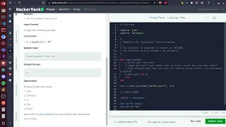 Solving the programming exercise Camel Case from HackerRank