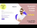 Personal Portfolio website using HTML CSS and JavaScript from scratch Part - 4