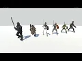 Sword Shield Animset Retargetting inside Unity 3D