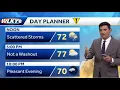 Scattered storms expected Monday
