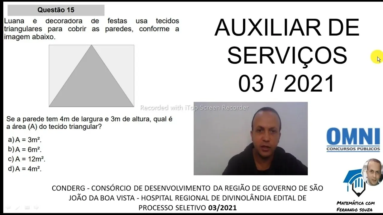 Auxiliar de Serviços  Questões de concursos públicos.