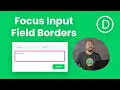 How To Add Focus Input Field Borders To The Divi Contact Form