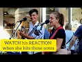 Download Lagu WATCH his REACTION when she hits the HIGH notes | Unchained Melody - Elvis | Allie Sherlock cover