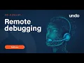 Remote debugging providing technical support at distance