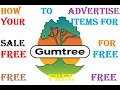 How to List or Advertise For Free on Gumtree of your Used or New Items or Car Van Plant Parts