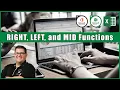 Excel 2016 Exam 77-727 - RIGHT LEFT and MID Functions