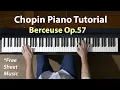 Download Lagu CHOPIN TUTORIAL - BERCEUSE, Op. 57, P. Barton, FEURICH 218 piano