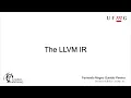 The LLVM Intermediate Representation