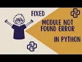 How to Fix The Module Not Found Error for Pygame in Under 2 Minutes 2025
