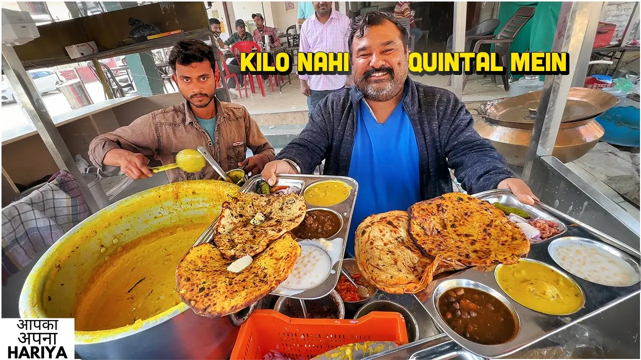 70/- Rs Unlimited Nashta   Street Food India   Missa Amritsari Kulcha, Chole Bhature, Chur Chur Naan