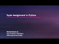 Tuple Assignment in Python