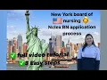 Nclex RN application - New York Board of Nursing Easy DIY steps for foreign nurses USRN