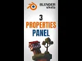 BLENDER - 3 PROPERTIES PANEL